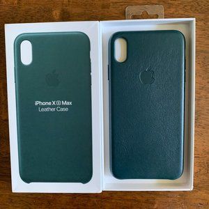 iPhone Xs Max Leather Case - Forest Green